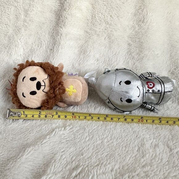 Hallmark Itty Bittys Wizard of Oz Lot of 2 Cowardly Lion Tin Man Plush Toys 5" - Picture 3 of 3